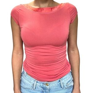 BCBGeneration Coral Cap Sleeve Top